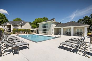 the swimming pool at our apartments